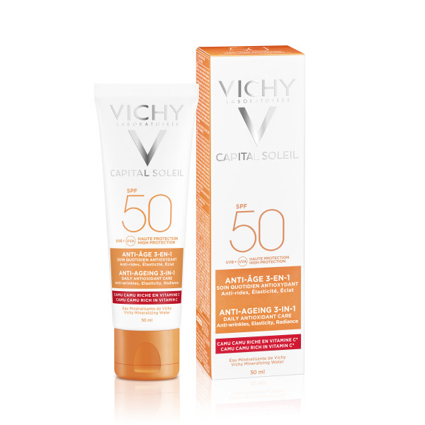 Vichy Ideal Soleil Anti-Age Creme<br>50 ml, Flasche, Creme, LSF50+