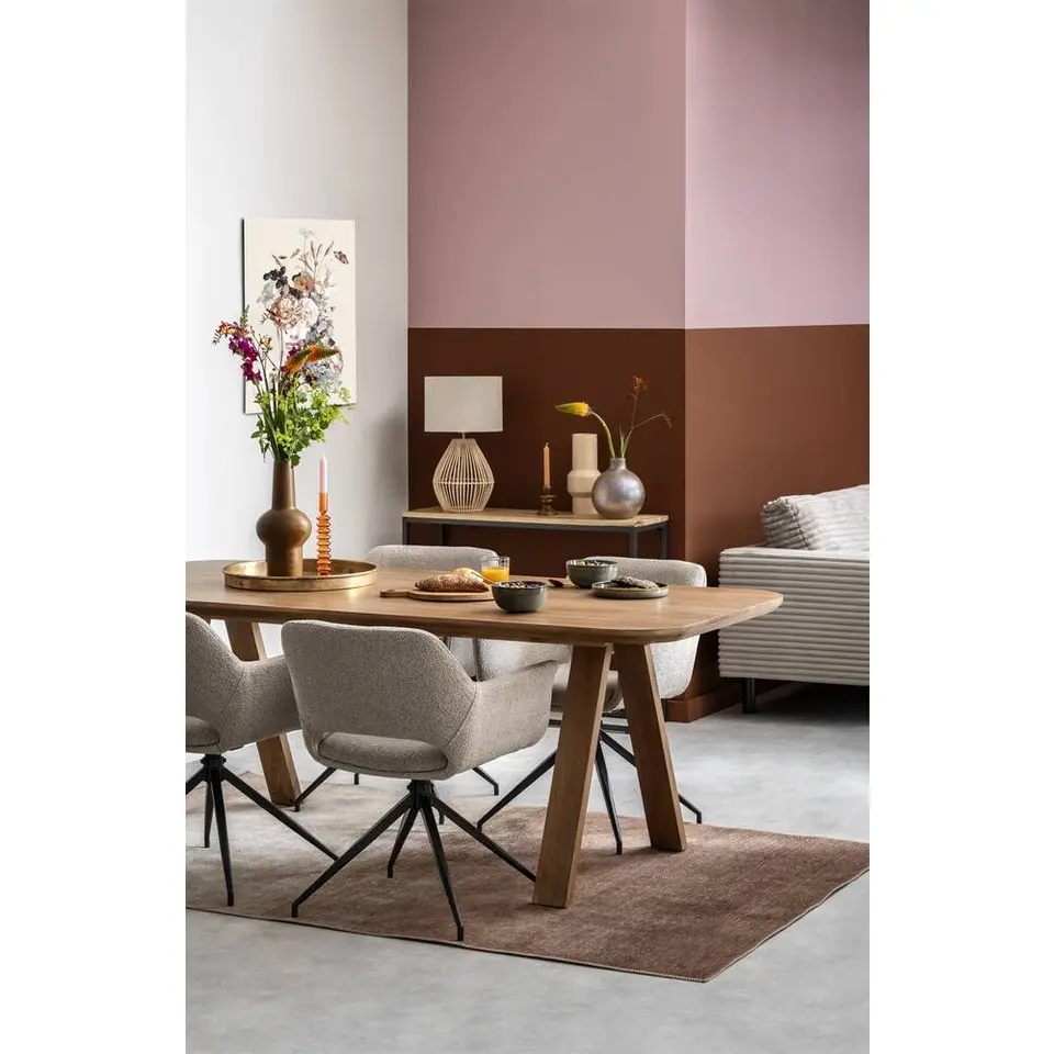 Eettafel Mandy - mangohout - 75x180x92cm