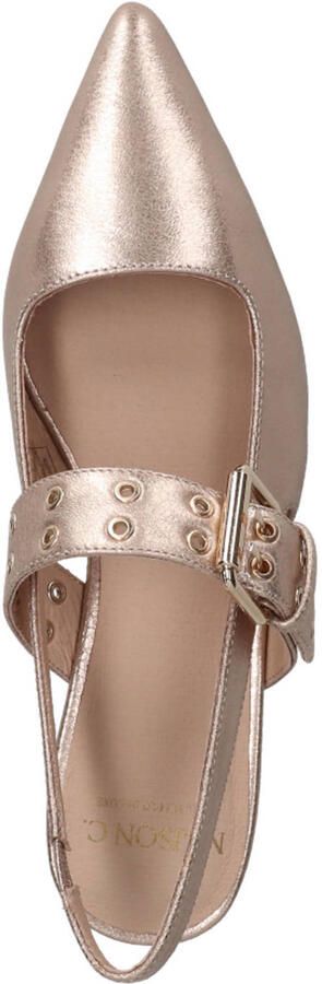 Cycleur de Luxe Lamium leren slingback loafers rosé