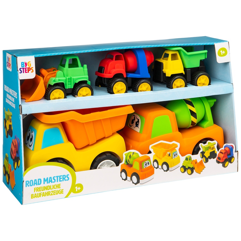 Big Steps Road Masters Fahrzeuge 5er-Pack