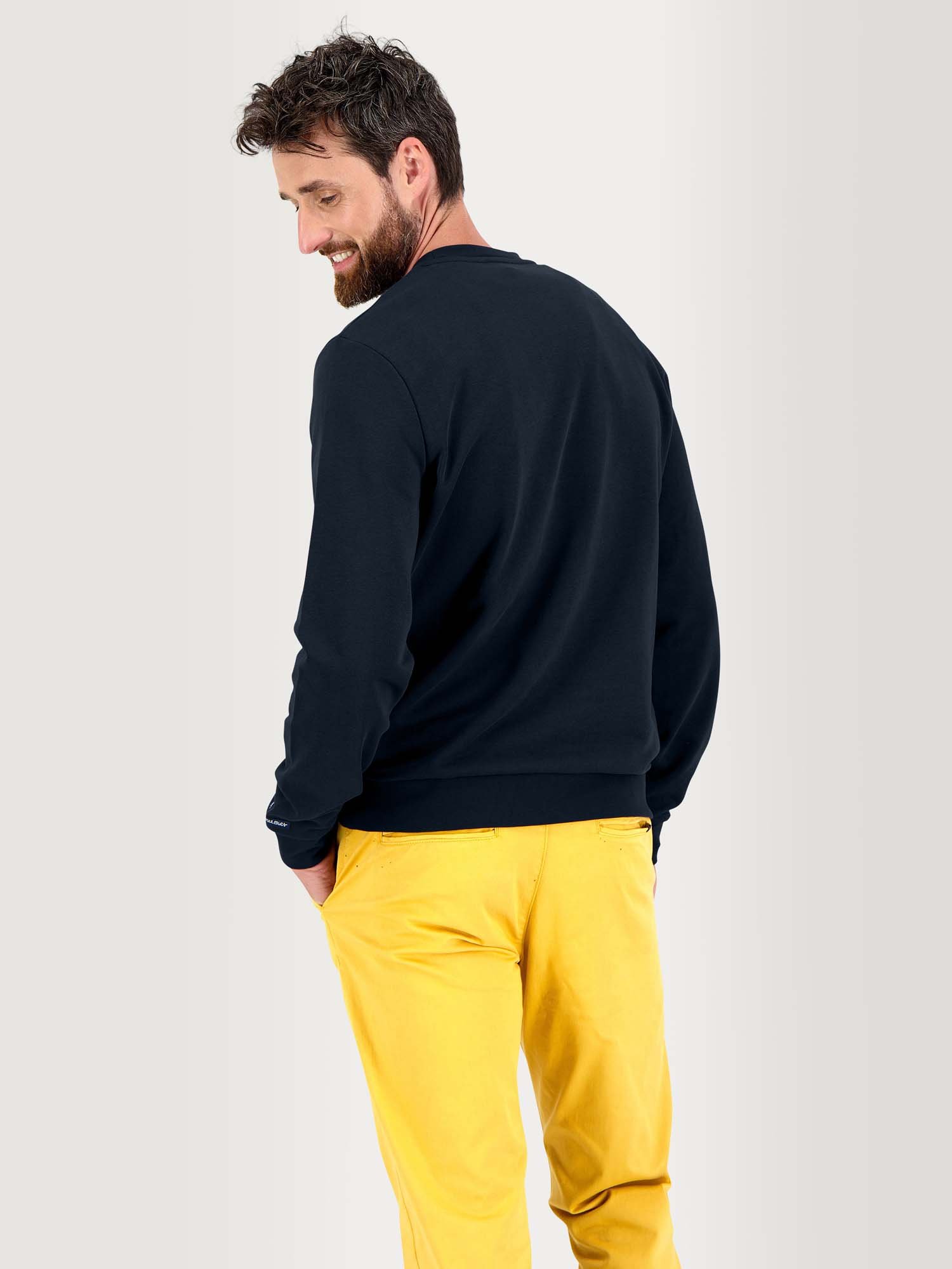 Sweat Homme Molleton Col Rond Marine