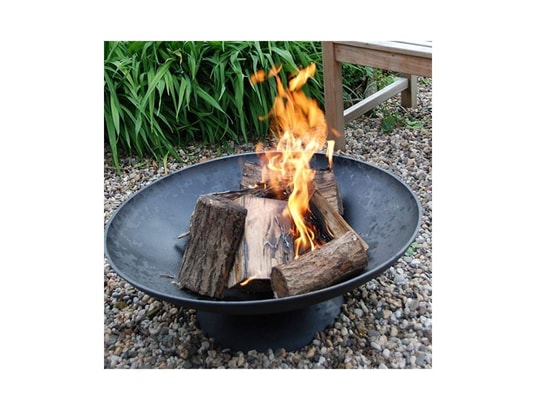 FANCY FLAMES - Foyer brasero rond pour bûches en fonte diamètre 50 cm