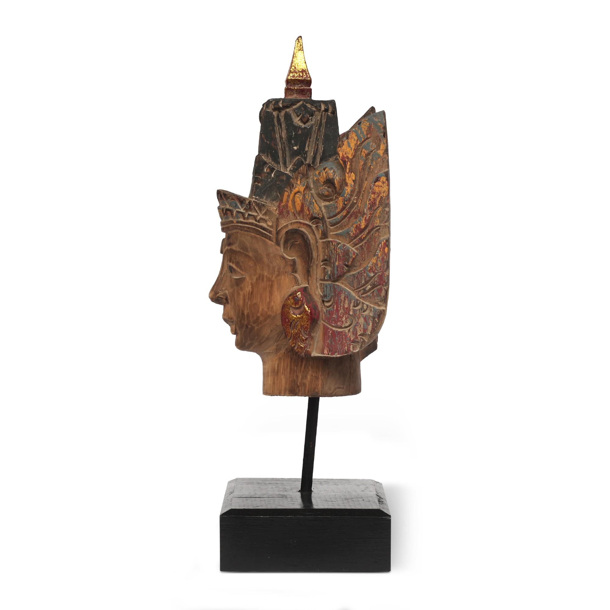 Skulptur 'Ram' auf Sockel, multicolor, H 31 cm, B 14 cm, T 11 cm von fischer's lagerhaus