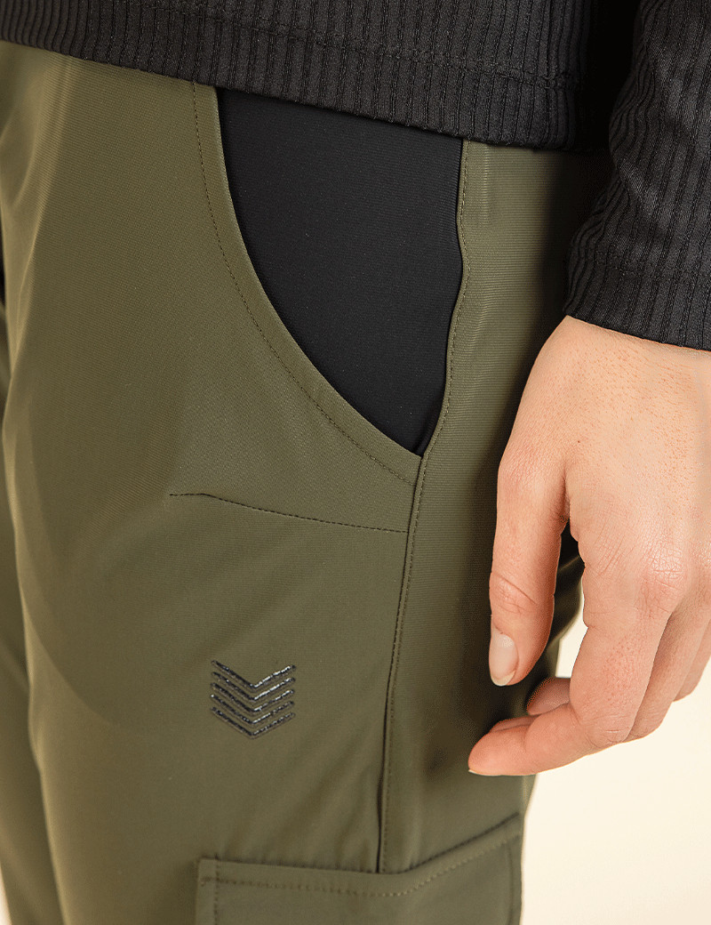 HBT GREEN PEAKS | CRUZ CARGO PANTALON FEMME KAKI