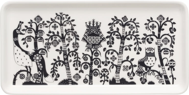Iittala Taika tallerken aflang 12x24cm sort Sort