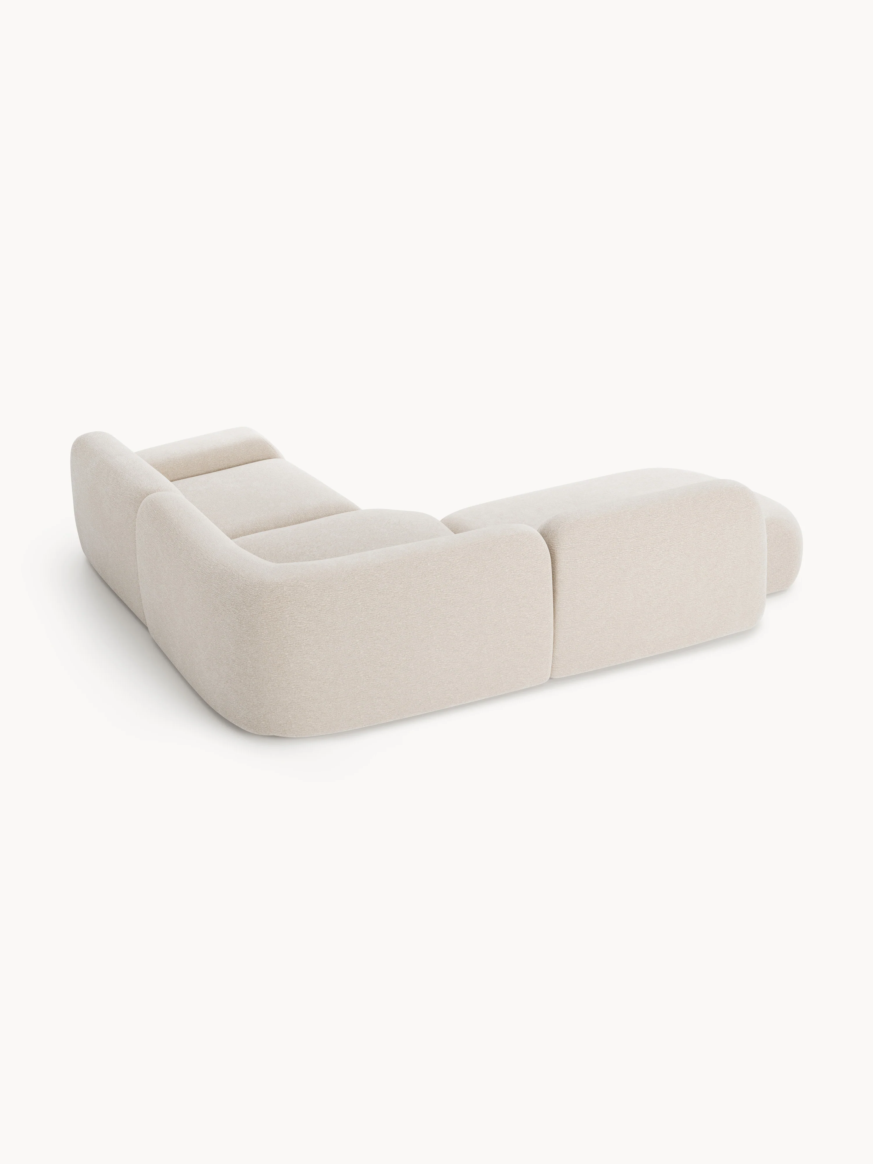 Modulaire hoekbank Wolke (4-zits) met chaise longue