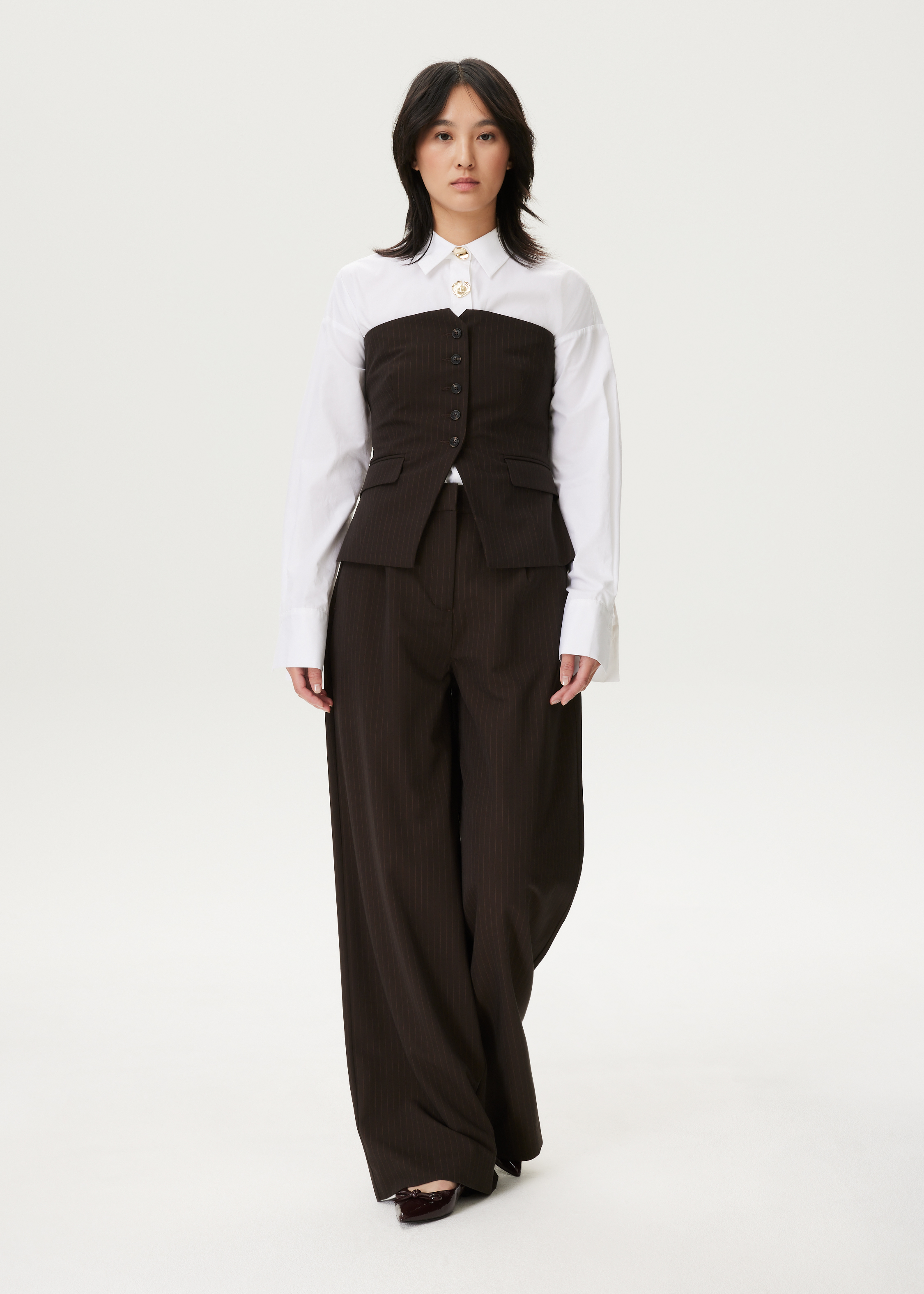 Strapless gilet