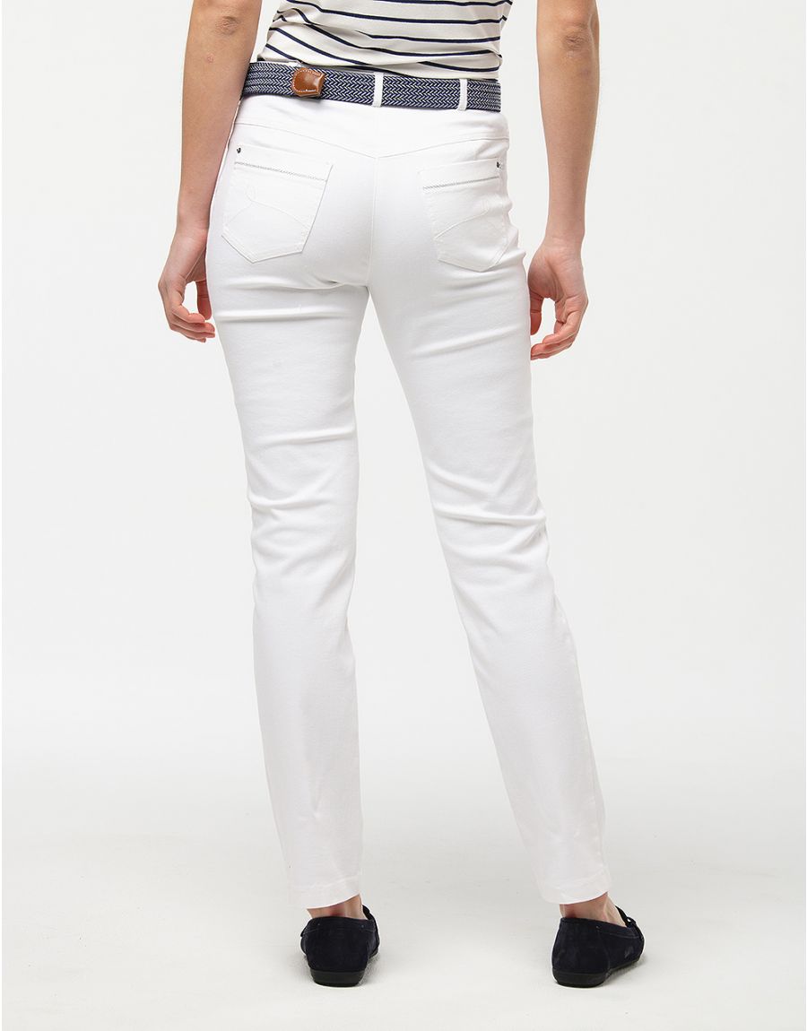 Jean blanc stretch
