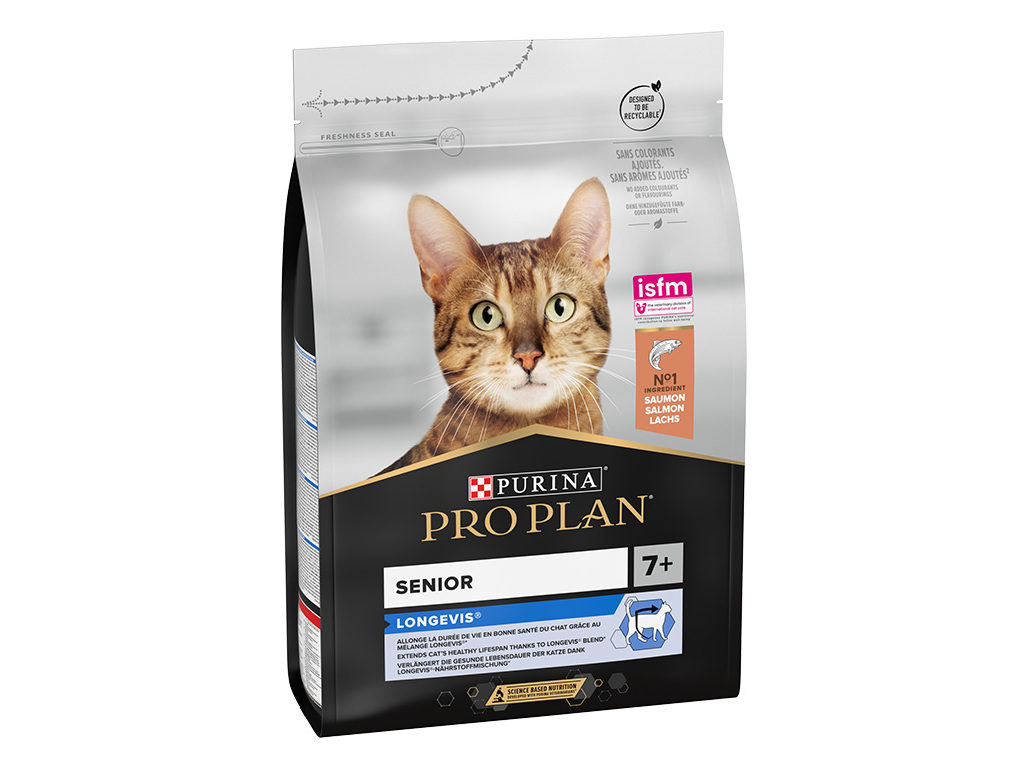 RAÇÃO PARA GATO PRO PLAN ADULTO  7 SALMÃO 3KG