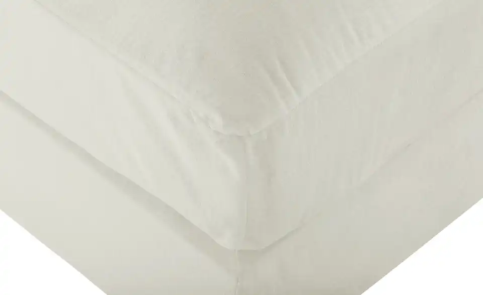 Element Branna Beige Samt Ottomane links
