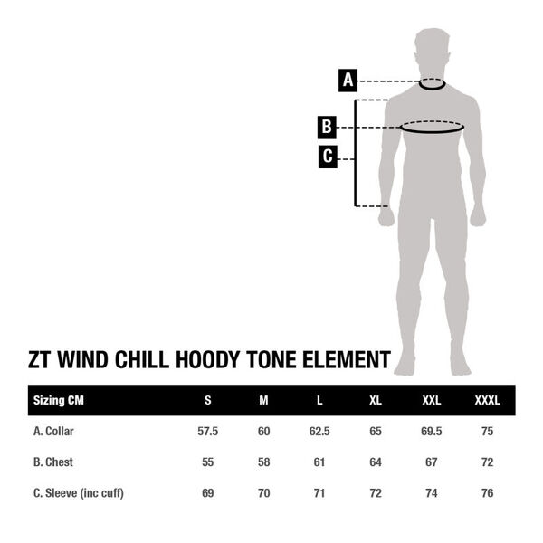 Sweat à capuche Nash ZT Wind Chill Bicolore Element