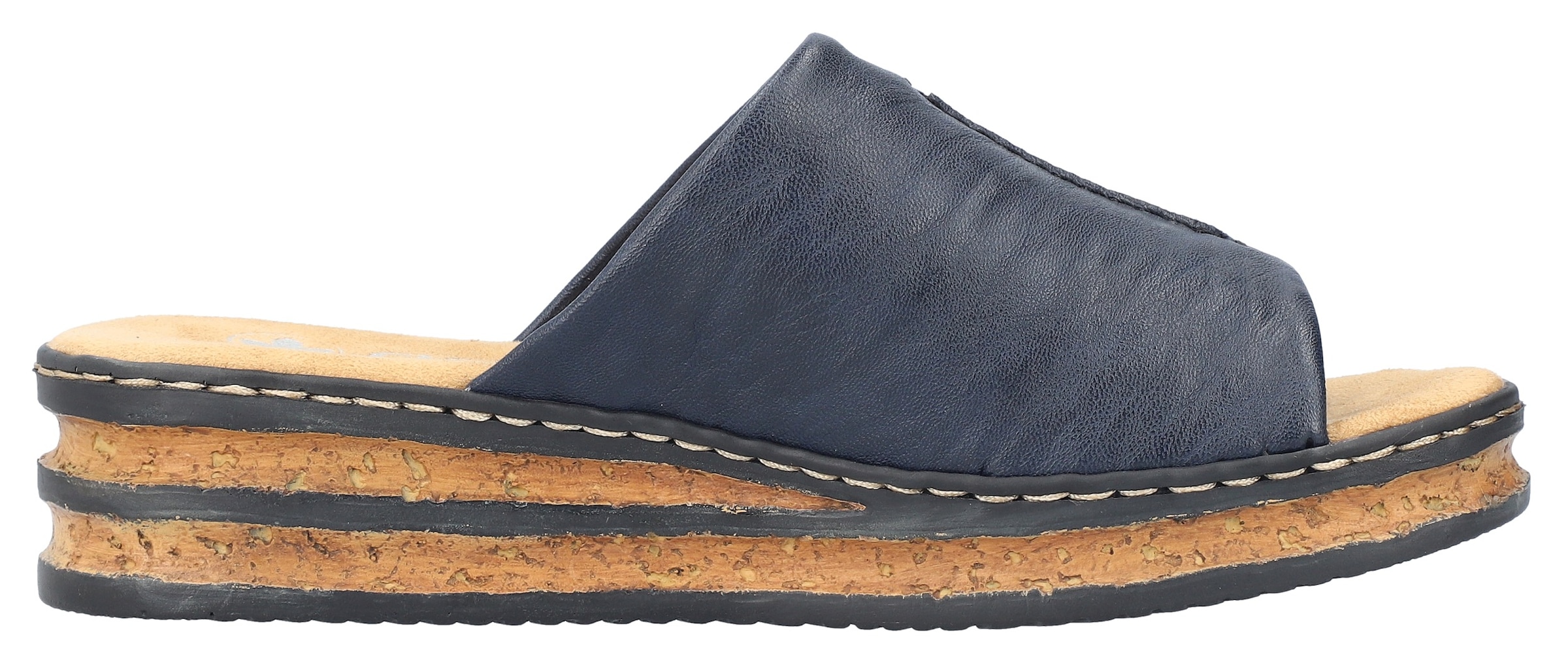Rieker Pantolette  Keilabsatz, Sommerschuh, modische Keilsohle