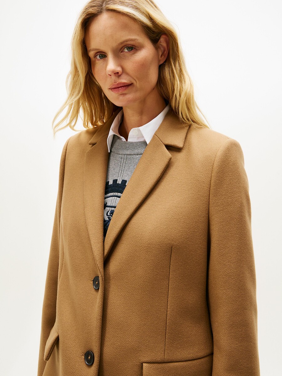 TOMMY HILFIGER<br>Casaco comprido com fecho de botões