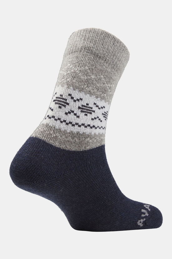 Ayacucho Ayacucho Light Block Patterned Crew Wool Wandelsok