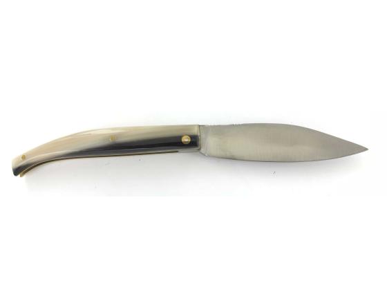 Saint Amand 12 cm - Corne Blonde - Guilloché Couteau de Poche PassionFrance