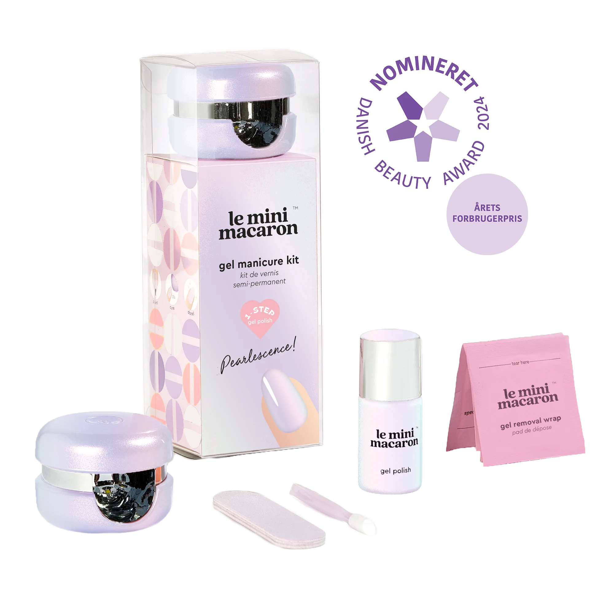Le Mini Macaron  Gel Manicure Kit - Lilac Blossom
