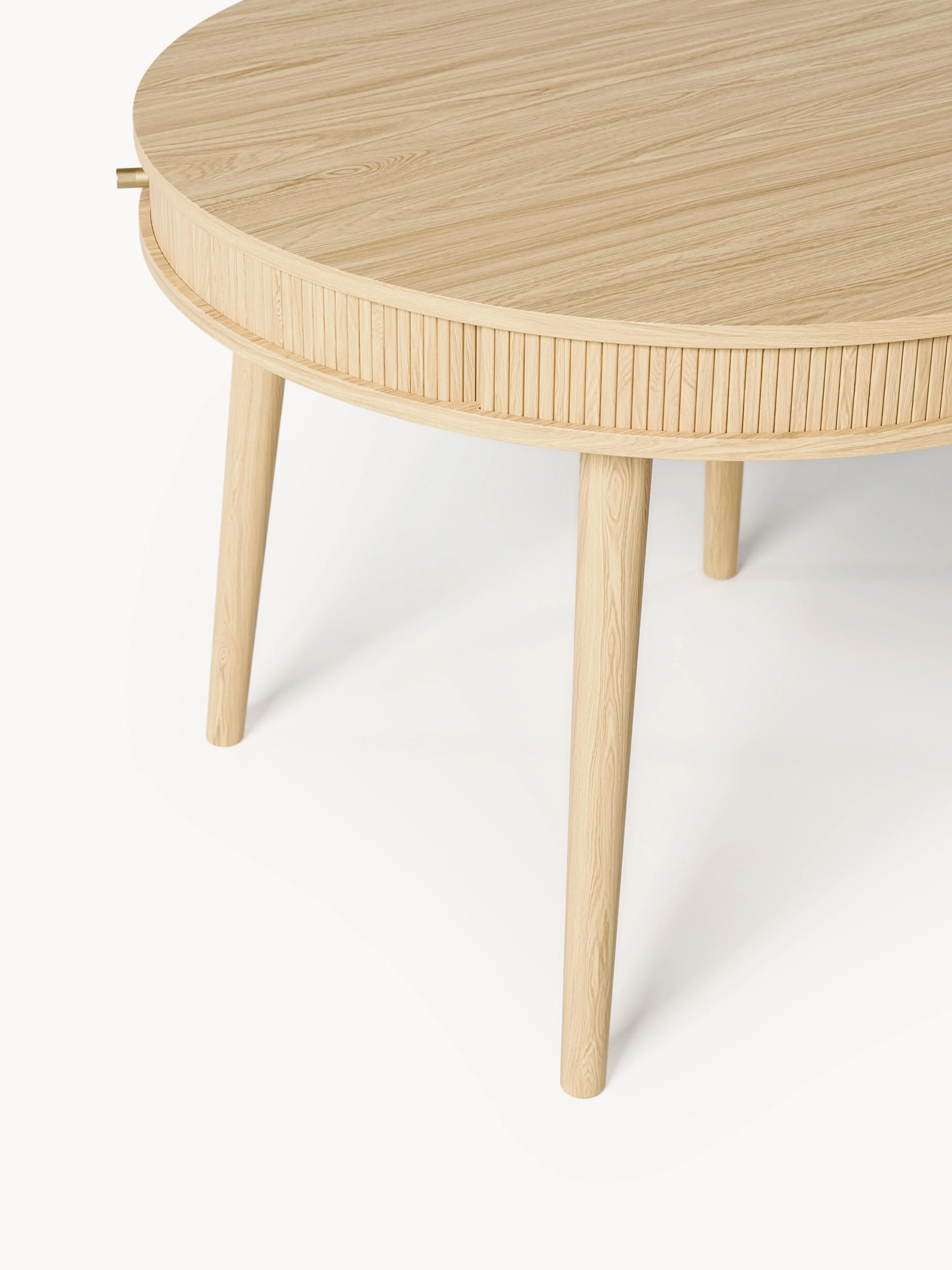 Ronde eettafel Calary met opbergruimte, in verschillende formaten