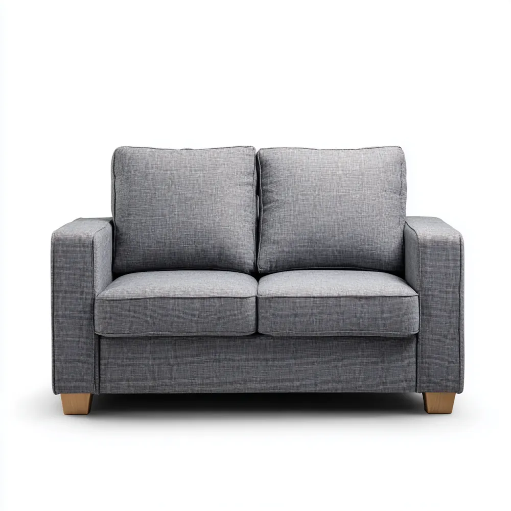 2-Sitzer-Sofa Stoff 150x85x90 cm – Hellgrau – Skandinavisches Design