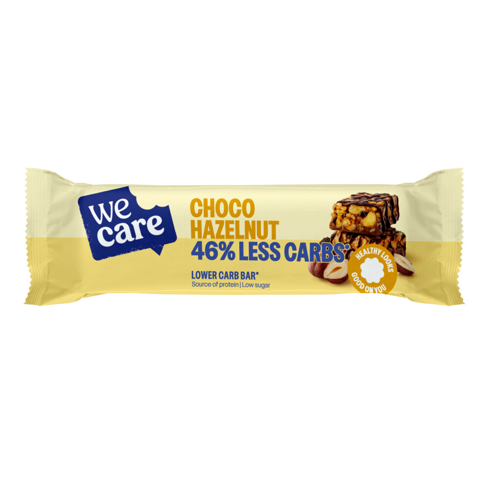 10x WeCare Lower Carb Bar Choco Hazelnut37 gr