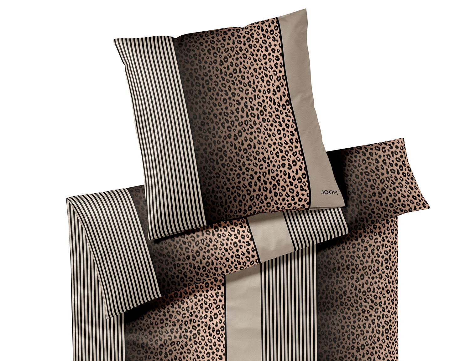 JOOP! Satin Bettwäsche Leo mit Leopardenmuster