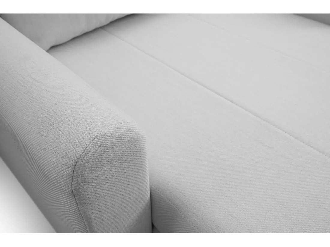 Fauteuil convertible 1 place - gris clair - DEJANO