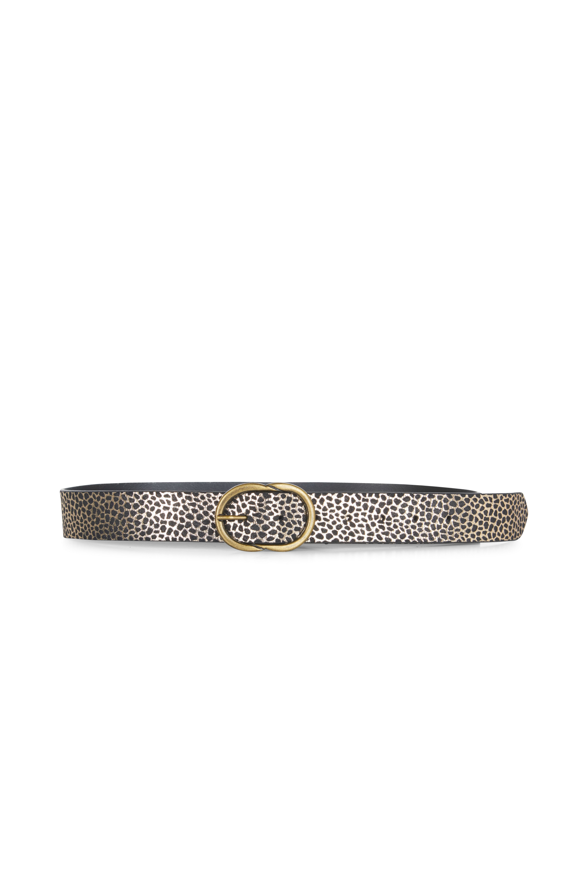 PIECES Ceinture Pclauro leather jeans belt FC Doré