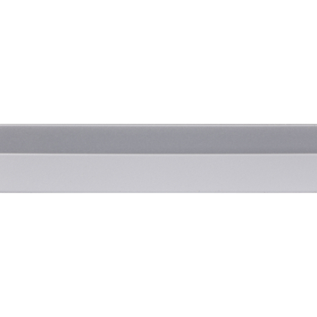 U-profiel kunststof RVS look 18x21mm 260cm