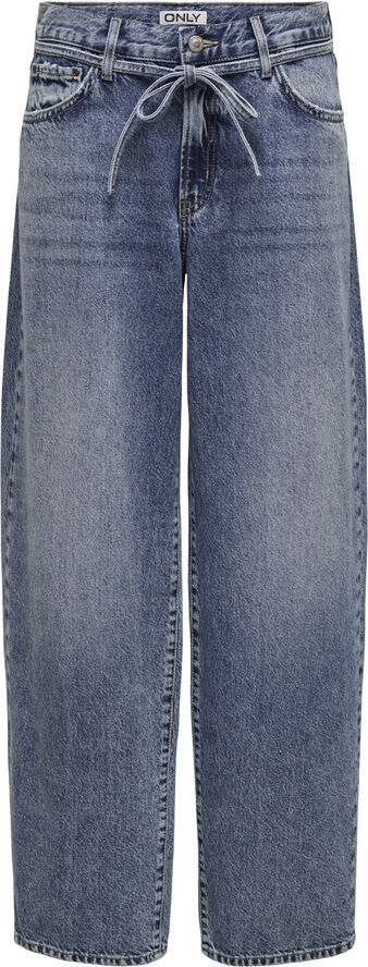 ONLY ONLGIANNA MW BALLOON DNM JEANS DOT Blå