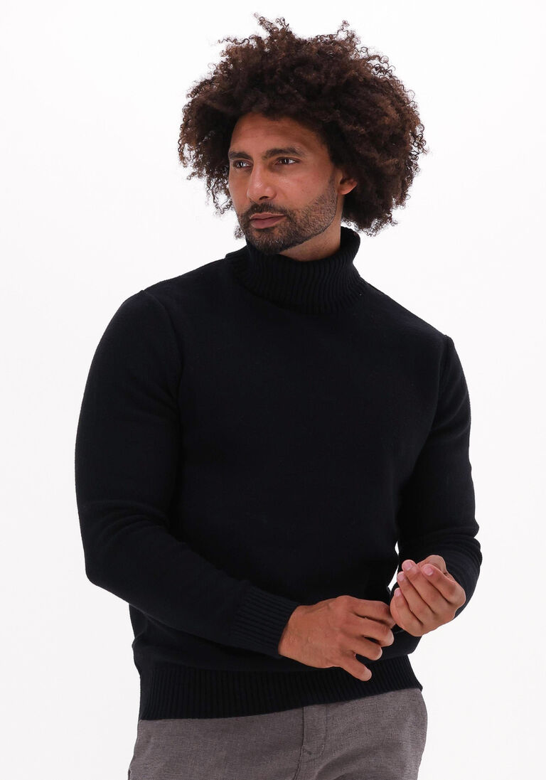 SELECTED HOMME zwarte selected homme coltrui axel ls knit roll neck