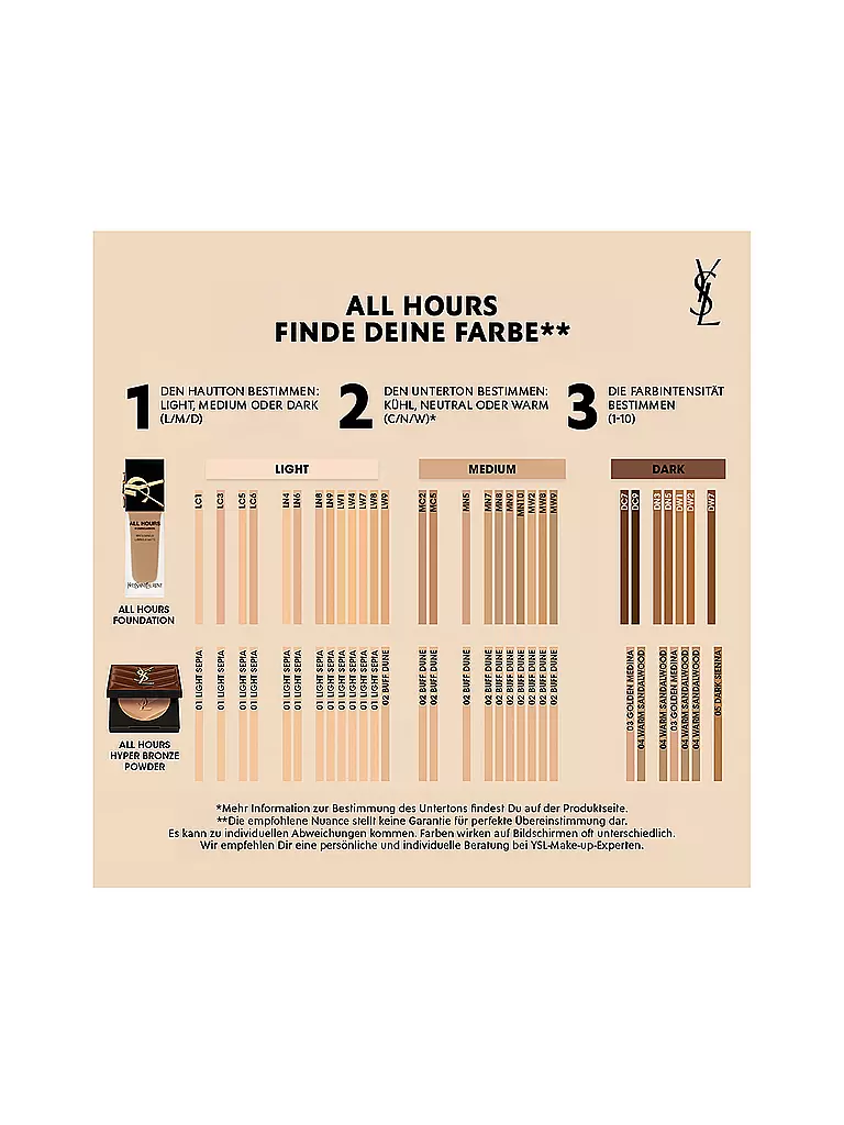 YVES SAINT LAURENT All Hours Hyper Bronze 01 camel
