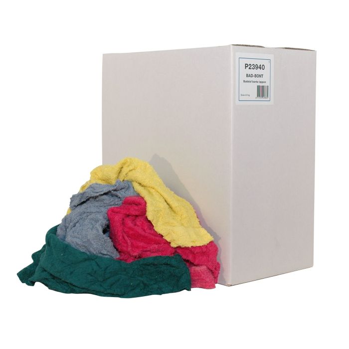 Poets lappen doeken P23940 bonte badstof kwaliteit 8kg (p23940)