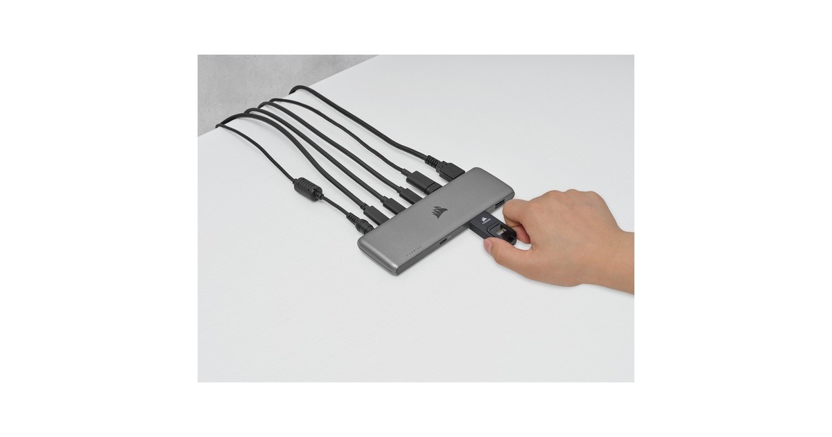 CorsairUSB-C 7-poorts usb-hub  (Grijs)