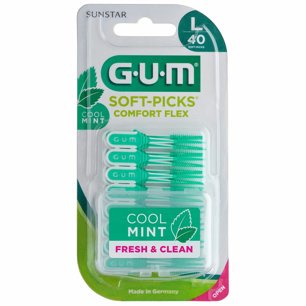 GUM Soft-Picks Comfort Flex Mint Large40 stuks