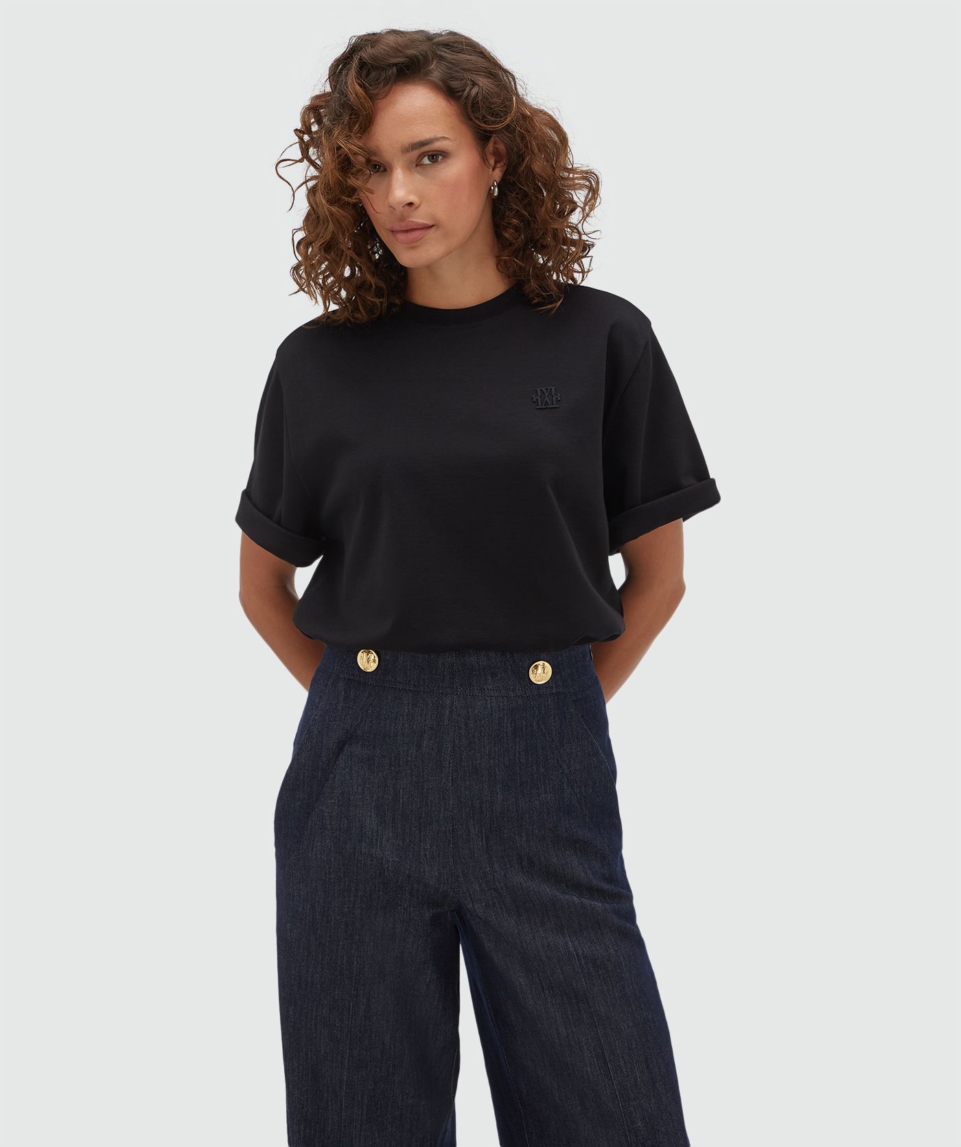 JV-PAXTON oversized T-shirt - black