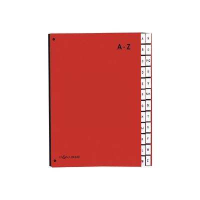 Pagna - Trieur alphabétique 24 positions - rouge