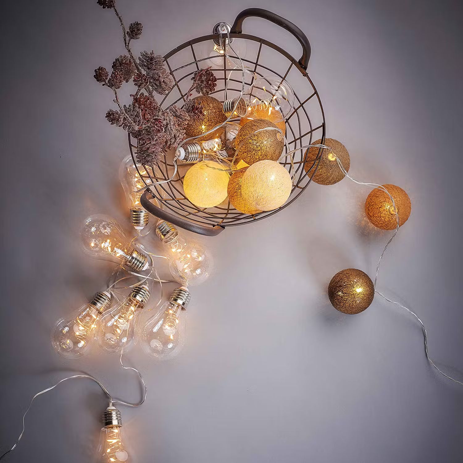 BULB LIGHTS LED Lichterkette 6er-Set