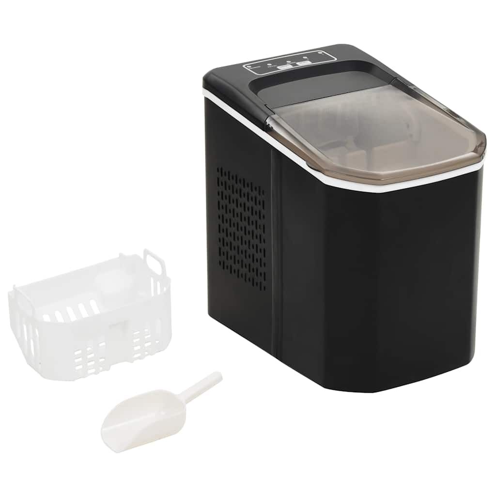 vidaXL IJsblokjesmachine, zwart, 1,4 l, 15 kg/24 uur