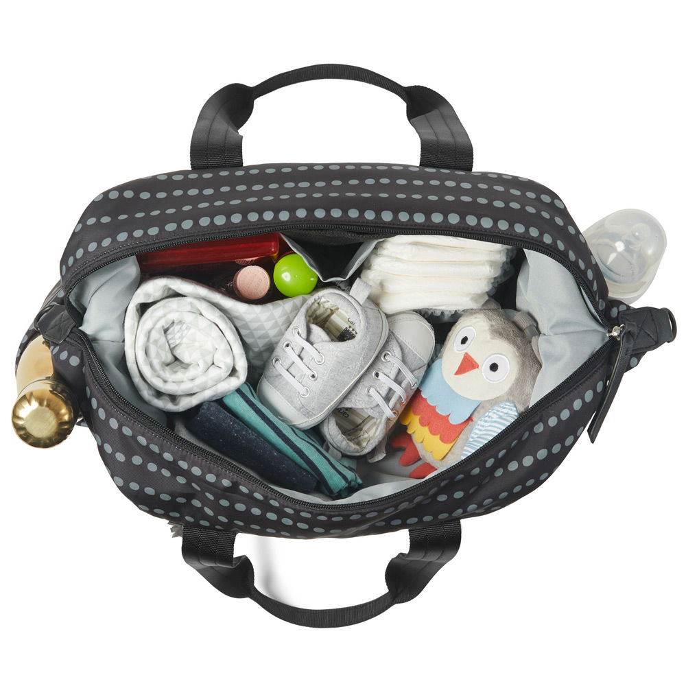 Skip HopSkip Hop   Wickeltasche Riverside black dot