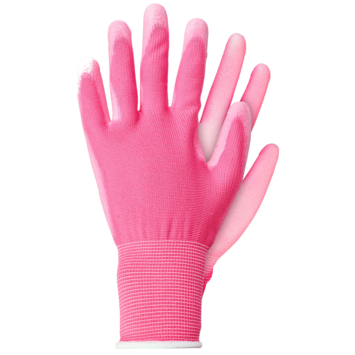 Werkhandschoen polyester rose S