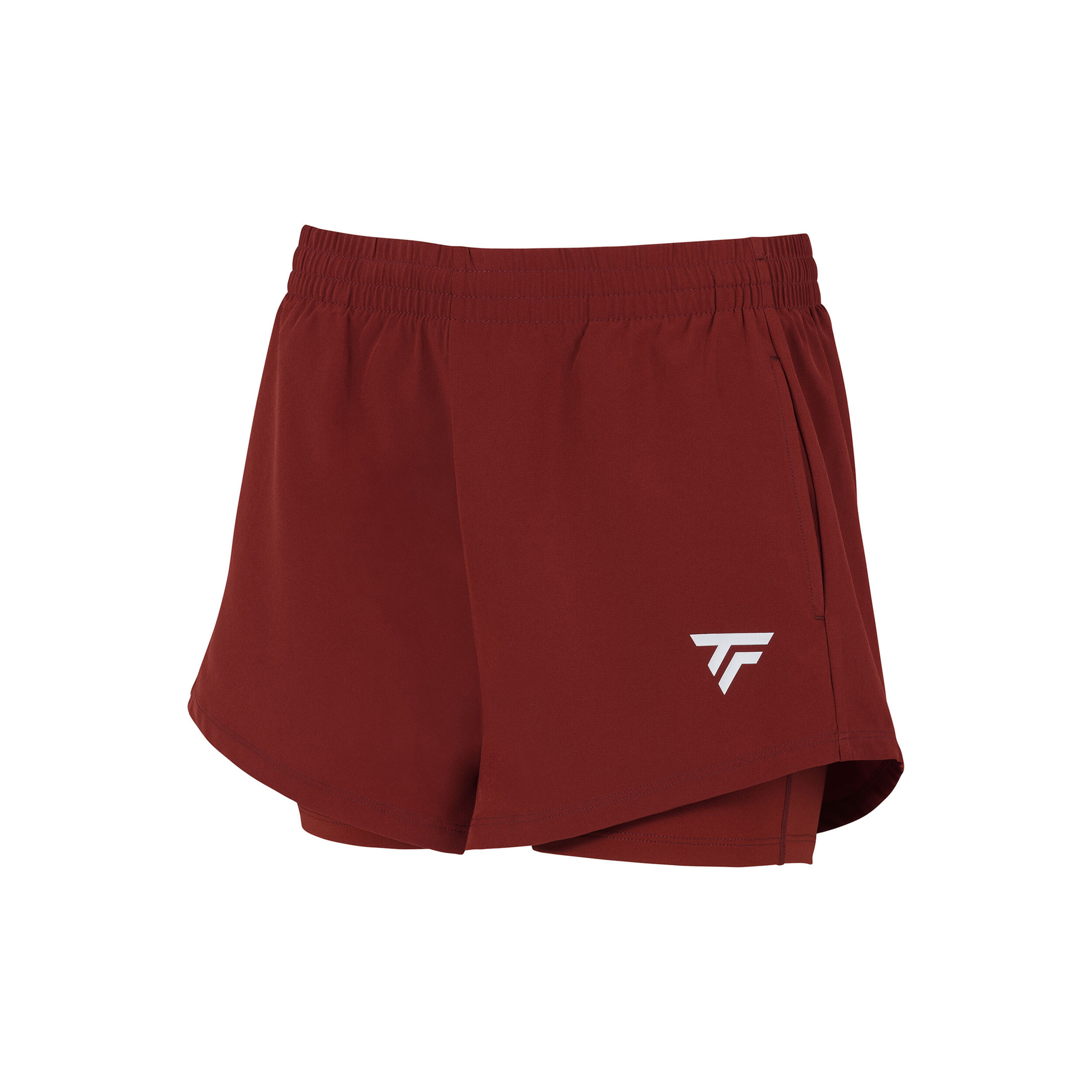 Tecnifibre Team Short Avec Poche-balles Femmes - Rouge Foncé