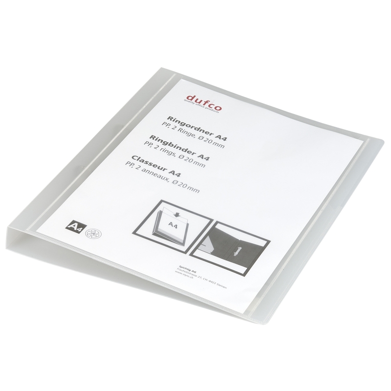Dufco Präsentationsordner, A4, 2.8 cm, transparent