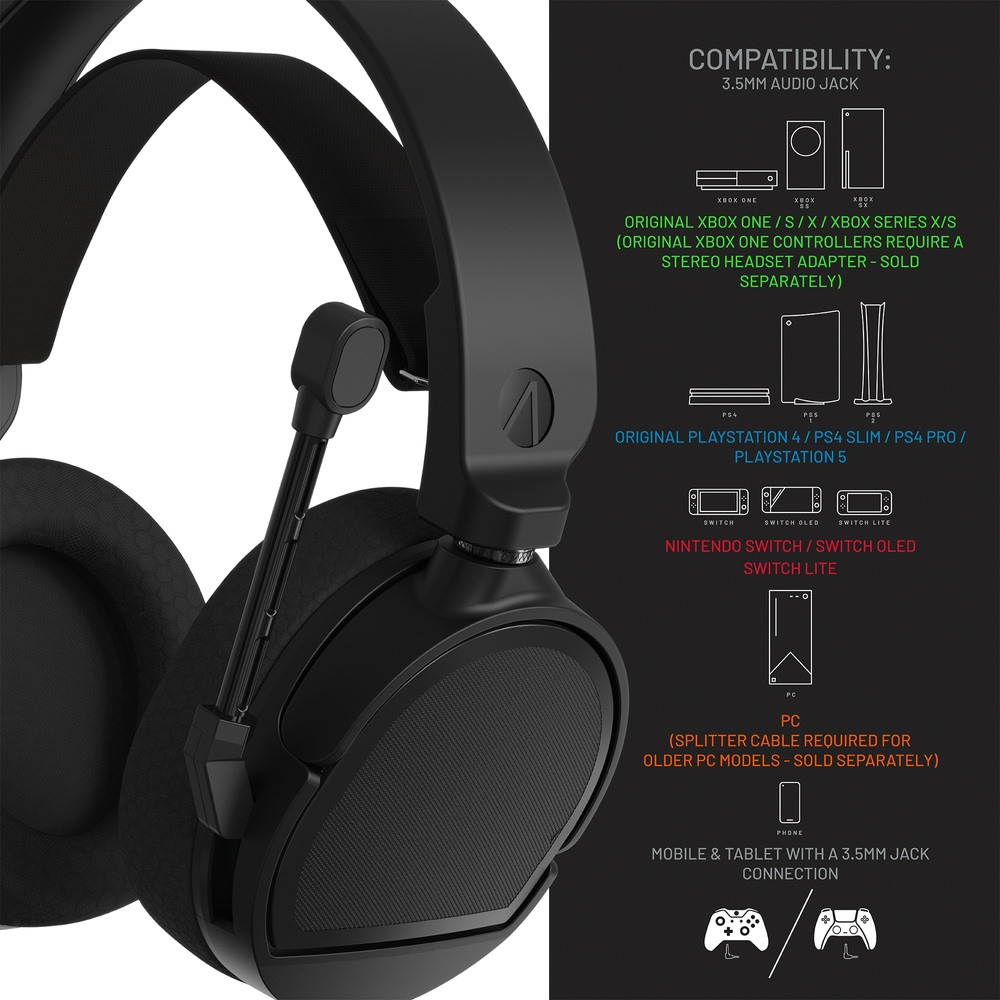 Stealth Eclipse Gaming-Headset für PS4, PS5, Xbox, Switch, PC