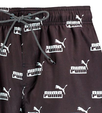 Puma Bådeshorts - Sort/Hvid m. Logo