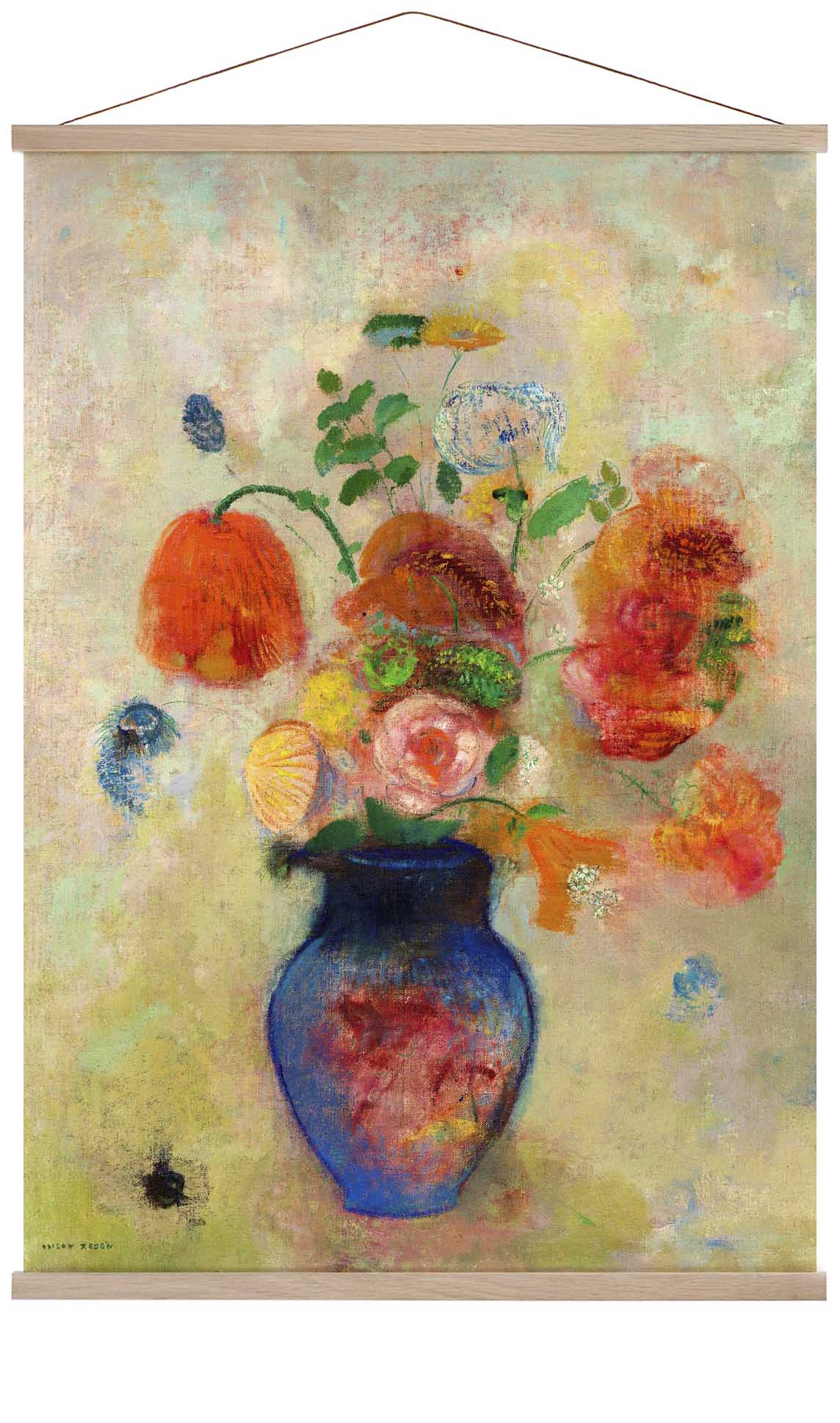Große Vase mit Blumen Gemälde von Odilon Redon