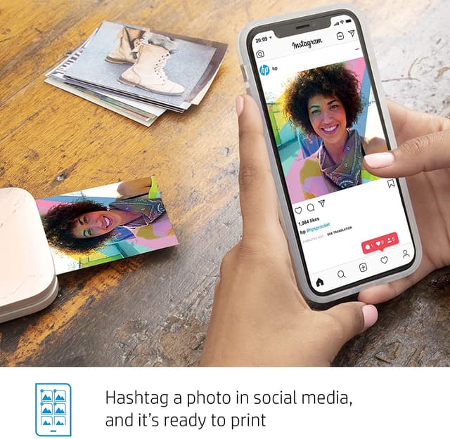 HP Sprocket Select Eclipse smartphone-printer (grå)