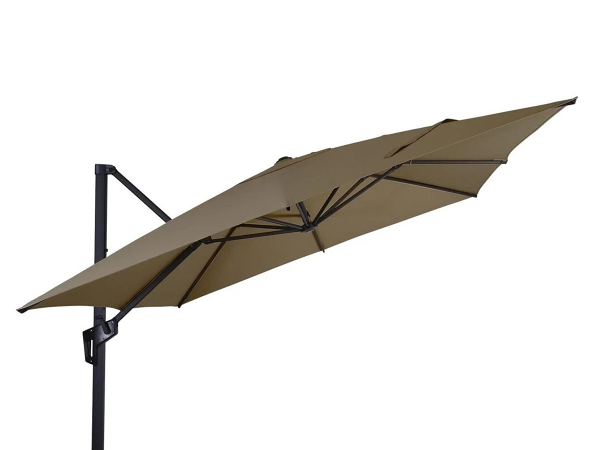 Lesli Living Libra 250 x 250 cm zweefparasol – Taupe