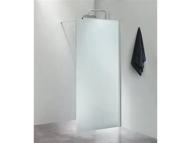 Brusevæg 90cm isglas fast væg