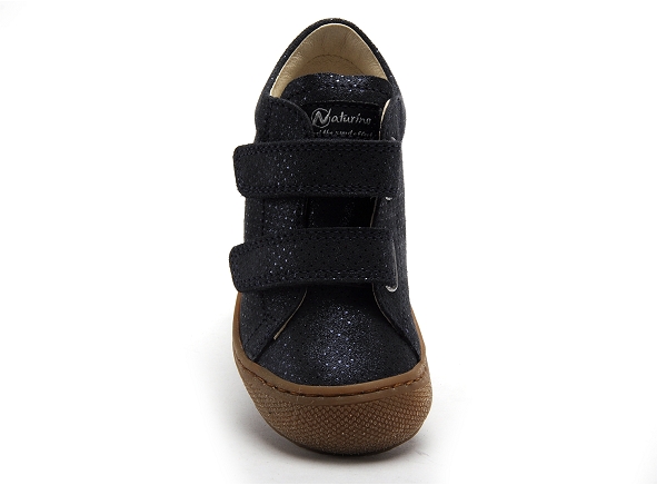 Naturino boots bottine bebe cocoon vl suede met.dots bleu