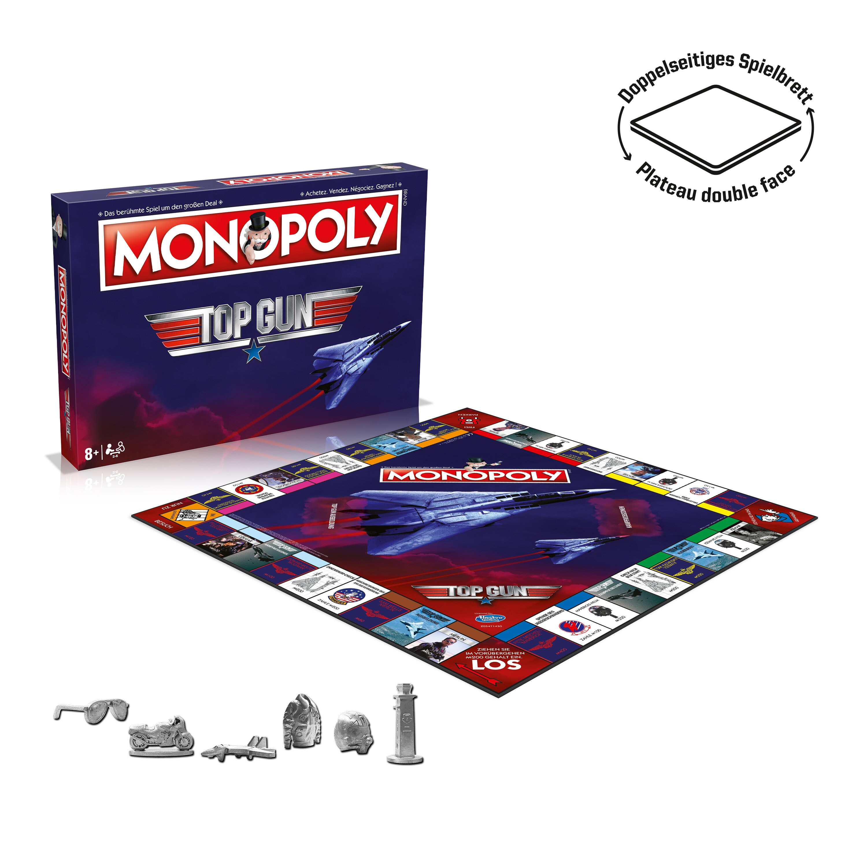 Monopoly Top Gun Deutsch Französisch Edition Spiel Brettspiel Gesellschaftsspiel