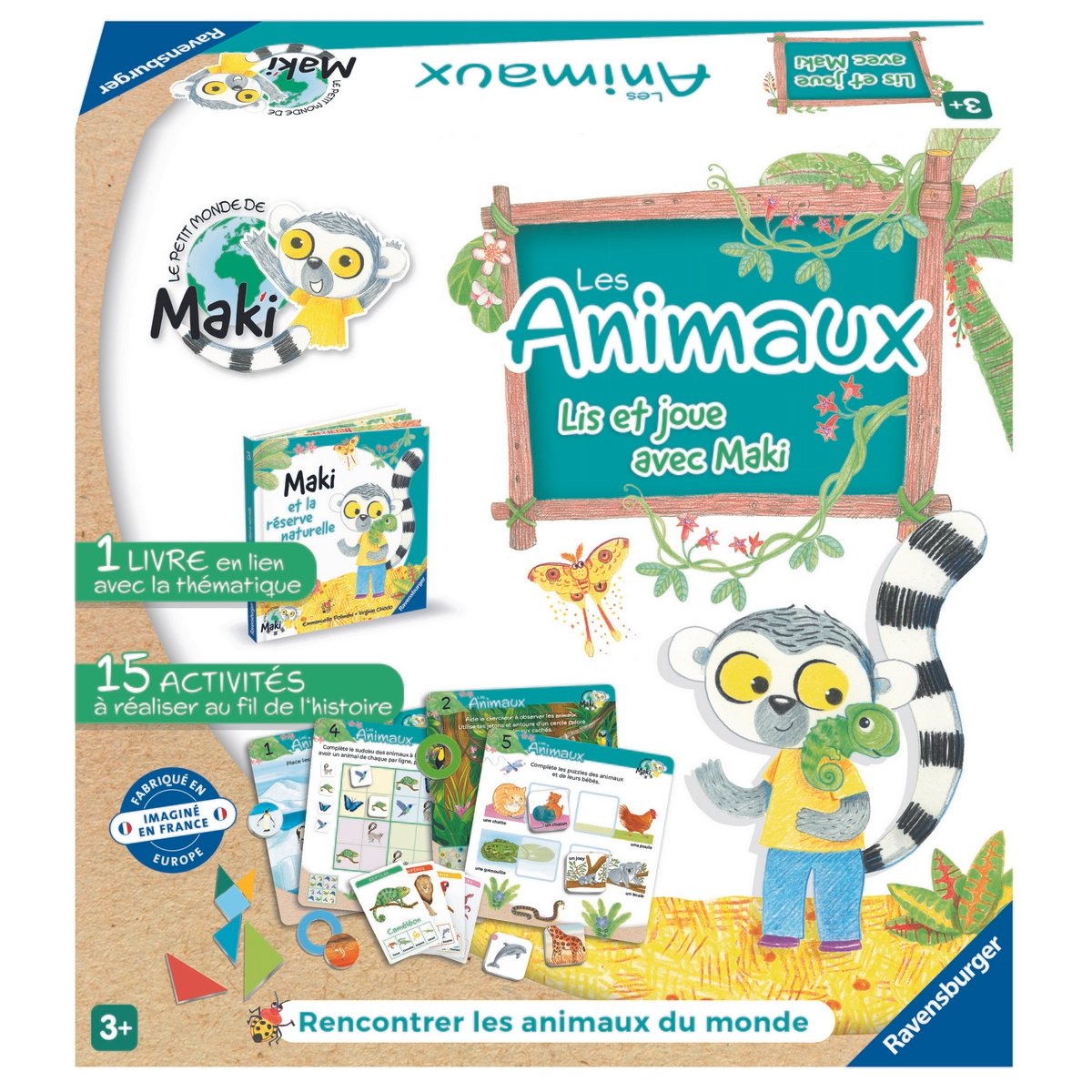 Lis et joue avec Maki - Les animaux du monde